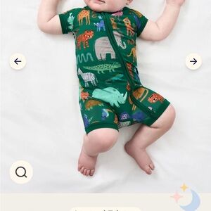 Little Sleepies Multicolor Animal Print Zippy
